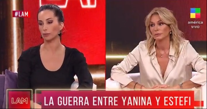 Yanina Latorre se refirió al cruce que mantuvo con Estefi en LAM. Captura TV.