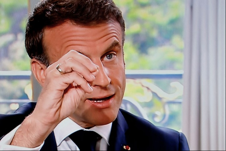 El presidente Macron prometió más ayuda a Ucrania. Foto AFP