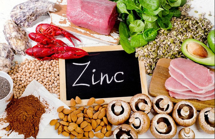Alimentos ricos en zinc.