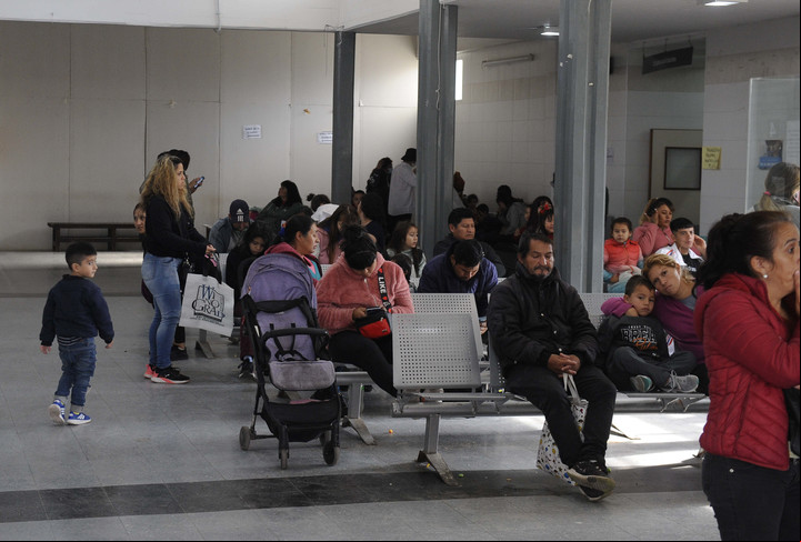 La guardia del Hospital de Niños de San Justo, el pasado 23 de mayo. Foto: Guillermo Rodríguez Adami
