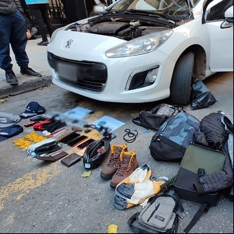 Video: detuvieron a cinco ladrones tras una persecución en Palermo