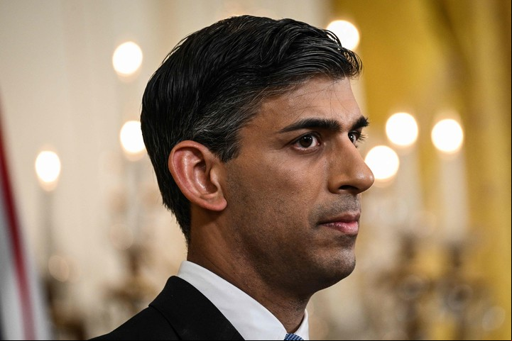 Rishi Sunak, actual primer ministro. Foto AFP