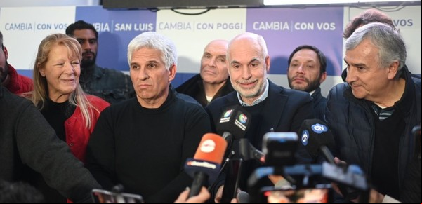 Horacio Rodríguez Larreta viajó con Gerardo Morales a San Luis para festejar el triunfo de Claudio Poggi