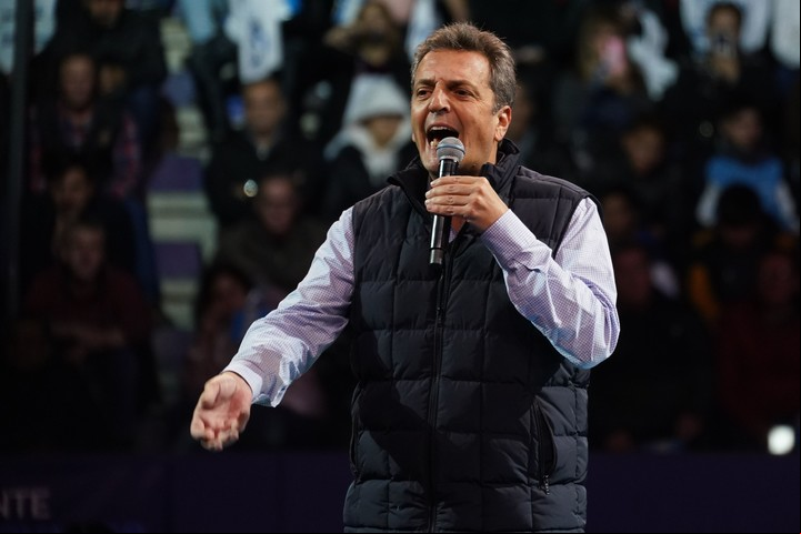 Sergio Massa, único candidato a presidente de Unión por la Patria. Foto: Juano Tesone