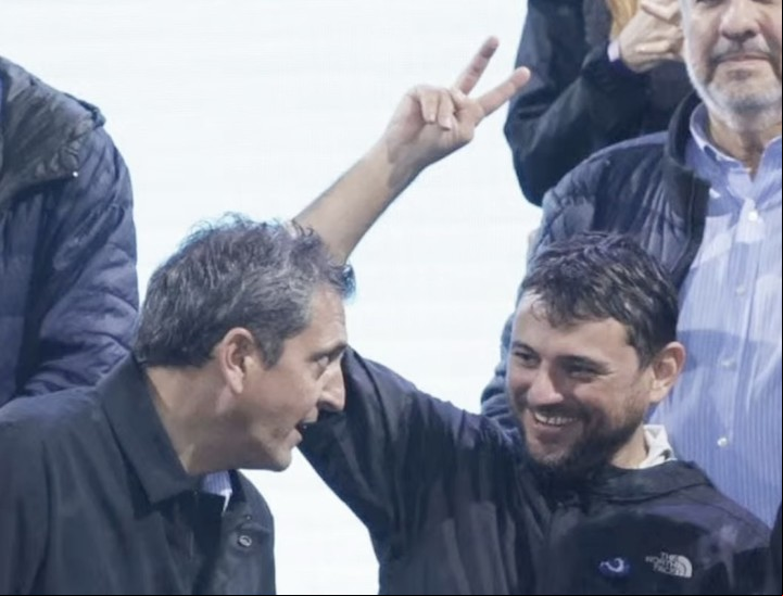 Massa y Grabois compartieron el acto de Cristina Kirchner.