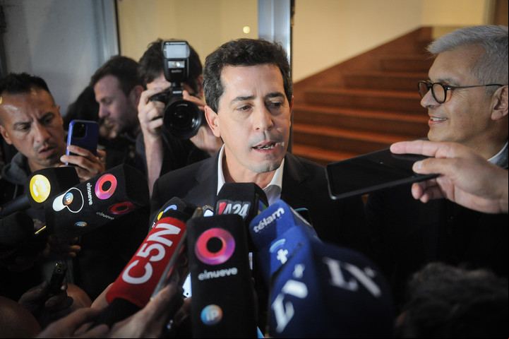 Eduardo "Wado" De Pedro, el jueves tras la reunión en UIA. Foto: Federico López Claro