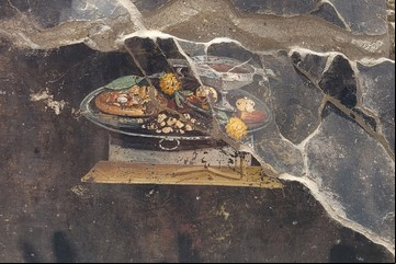 Descubren en Pompeya un fresco de hace 2000 años con una "pizza"