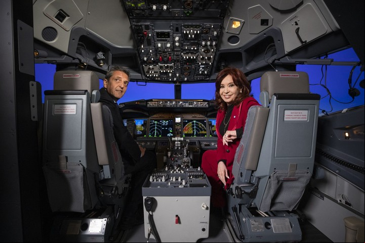 Sergio Massa junto a Cristina Kirchner.