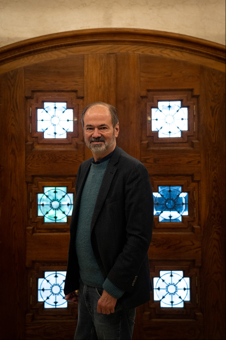 Juan Villoro en la Embajada de México, de Buenos Aires
Foto: Maxi Failla