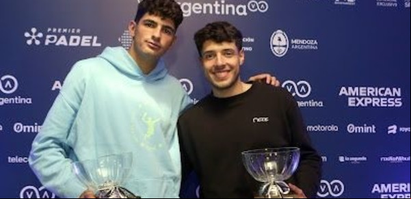 Tapia y Coello imparables: ganan 20 partidos en un mes y se quedaron con el Mendoza Premier Padel