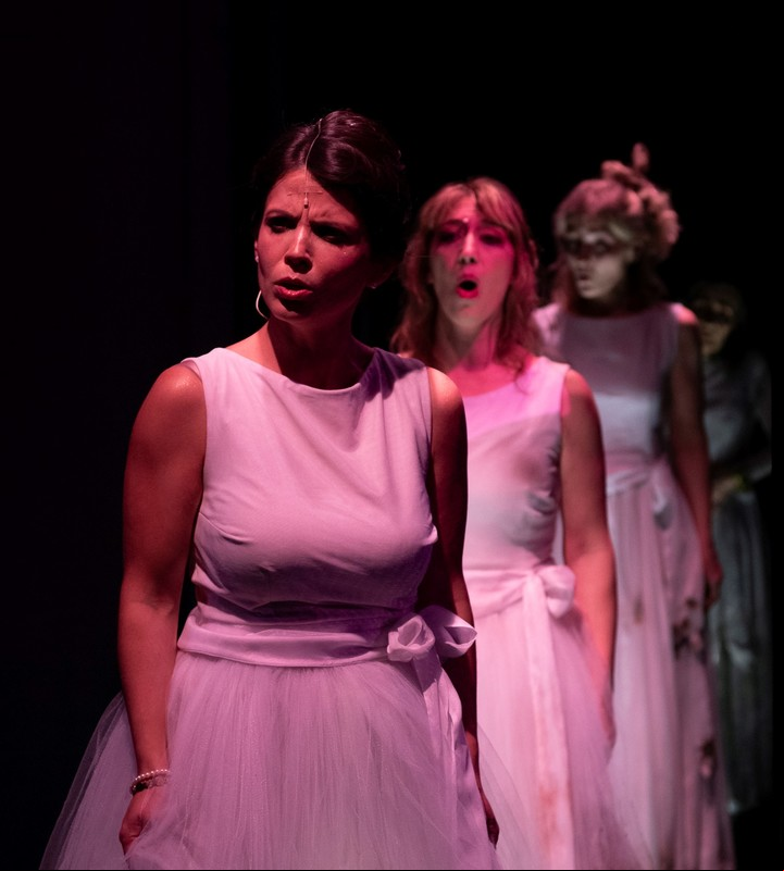 Ensayo de la ópera de cámara Felicidad, basada en un cuento de Samanta Schweblin, en el Colón.
Foto: Prensa Teatro Colón/ Máximo Parpagnoli