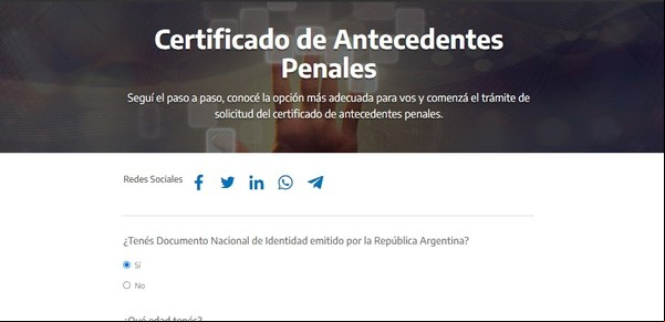 Dónde se puede tramitar el certificado de antecedentes penales