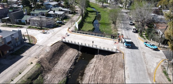 Habilitan dos nuevos puentes que mejoran la conectividad entre Muñiz y Bella Vista