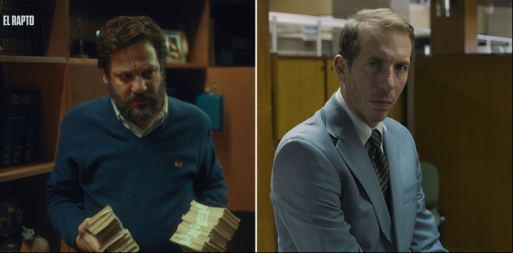 Rodrigo de la Serna en "El rapto" y Esteban Bigliardi en "Los delincuentes".