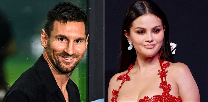 Lionel Messi y Selena Gómez. El capitán de la Selección argentina donó una camiseta autografiada para una gala benéfica de la fundación de la cantante y actriz.