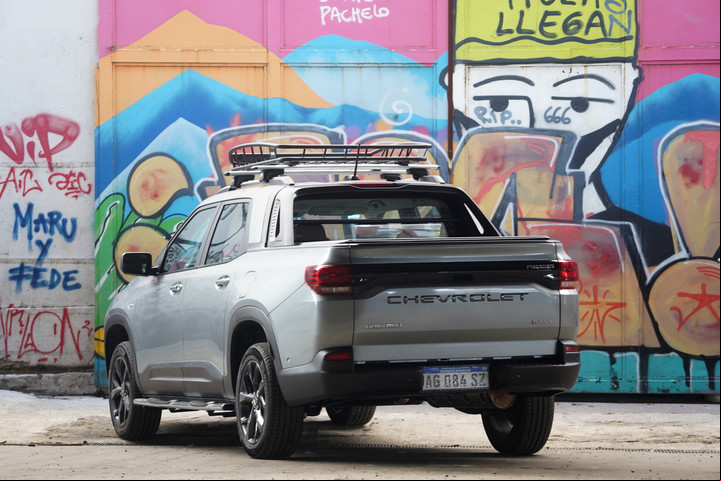 Buenas proporciones en la figura de la nueva Chevrolet Montana. Foto: Guillermo Rodriguez Adami