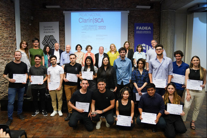 Estudiantes premiados en una edición anterior.