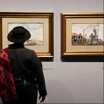 Con Florencio Molina Campos, los gauchos van a la academia 