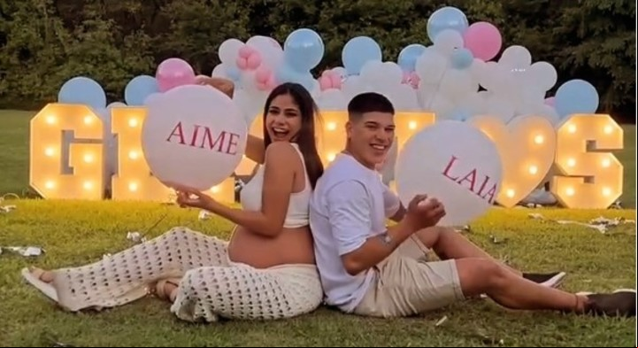 Aime y Laila, los nombres que eligieron Daniela y Thiago para sus hijas. Foto: Instagram.