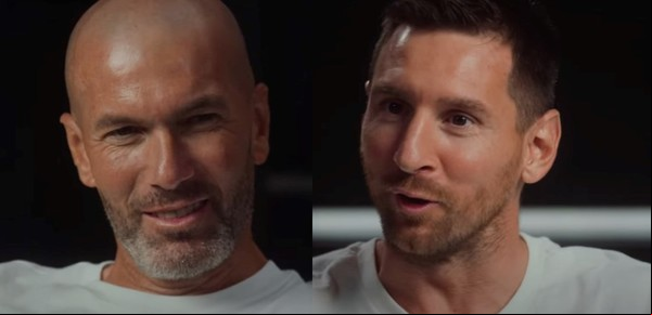 El genial mano a mano entre Zidane y Messi: Maradona, guiños a River y un recuerdo cómplice del Mundial