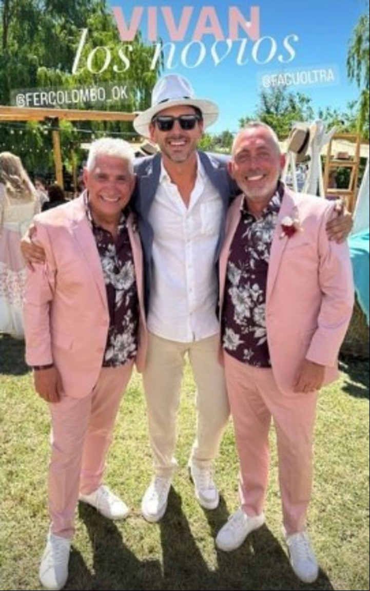 Darío Turovelzky, presente en el casamiento de Fer y Facu. Foto: Instagram.