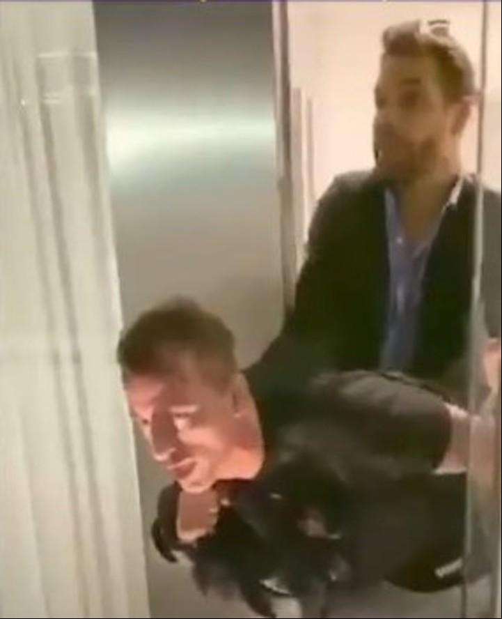 Piccirillo forcejeó con un hombre que le reclamaba dinero. Captura video.
