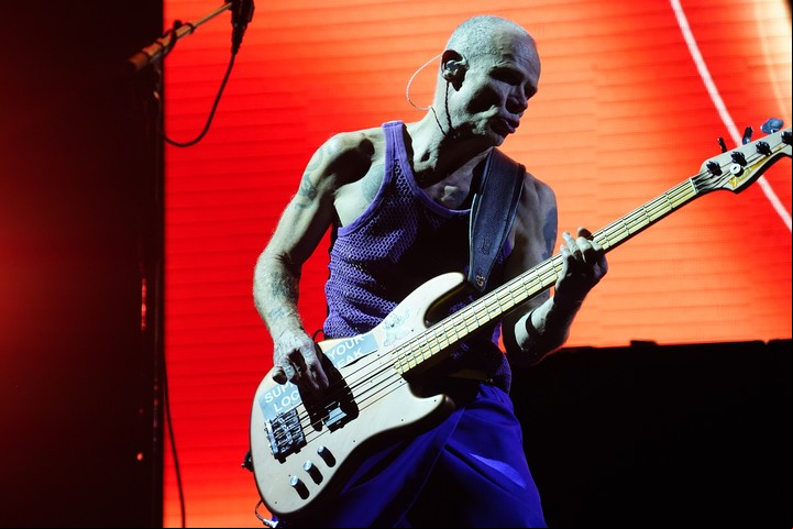Michael Peter Balzary, más conocido como Flea, en River a los 61 años. Foto Emmanuel Fernández