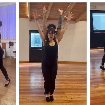 Wanda Nara mostró los tremendos golpes que se da con su bailarín en los ensayos de El Bailando con las estrellas de Italia