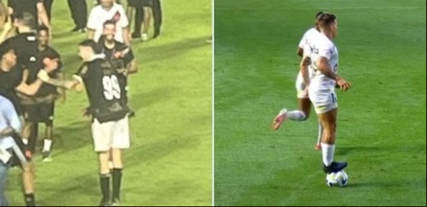 La gastada de Pablo Vegetti a Soteldo, tras la salvación de Vasco y el descenso de Santos 