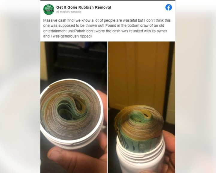 Publicación. El posteo que hizo Jesse en la cuenta de Facebook de su emprendimiento.