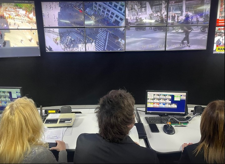 Javier Milei monitoreó la marcha del Polo Obrero desde la sede de la Policía Federal