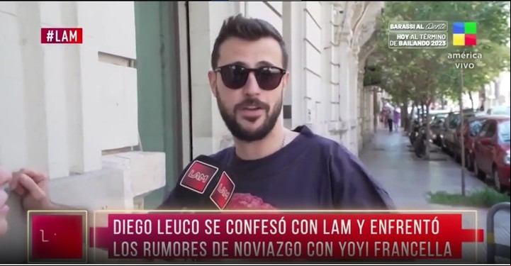 Diego Leuco desmintió estar con Yoyi lla. Captura TV