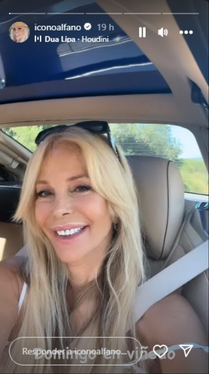 Graciela Alfano camino a Pueblo Edén, en Uruguay. Captura de Instagram