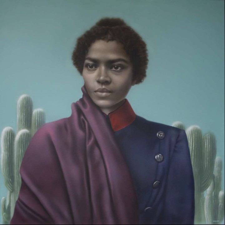 "La Capitana", el retrato de María Remedios del Valle que hizo Gisela Banzer. Foto Cultura.gob.ar.