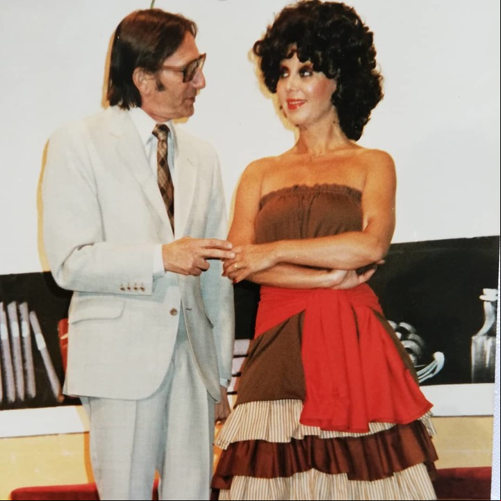 Frida Kaplan junto a Norman Erlich. Foto: gentileza Frida Kaplan/ Instagram.