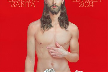 "¡Hereje!": críticas a un artista por su retrato de un Cristo depilado, para la Semana Santa de Sevilla