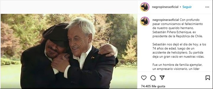 La despedida del hermano del ex presidente chileno