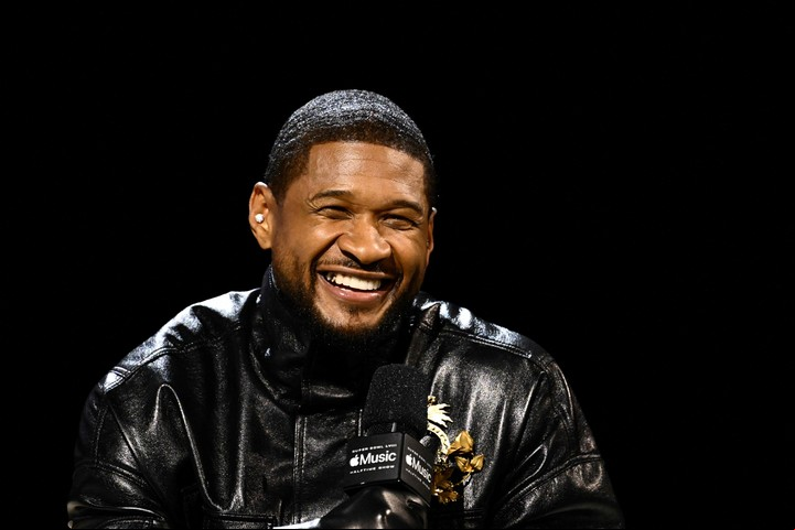 USHER, el artista elegido del Super Bowl. Foto: AFP