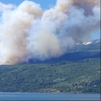 Incendios en el Sur: el fuego en los Alerces ya quemó 8.000 hectáreas y viajan bomberos de la Ciudad