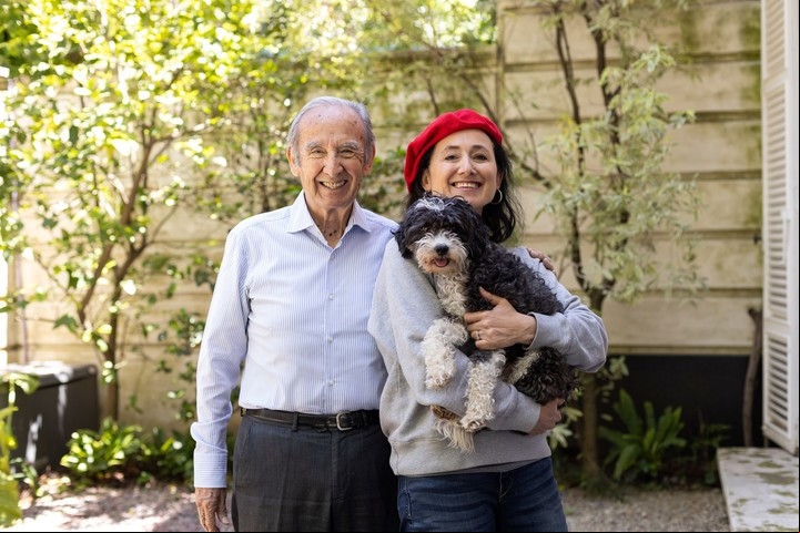 Padre e hija: Nicolás Catena y Laura. / Gentileza Casa Pirque