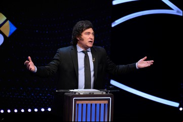 Reacción del Presidente ante una columna de humor político de Clarín 