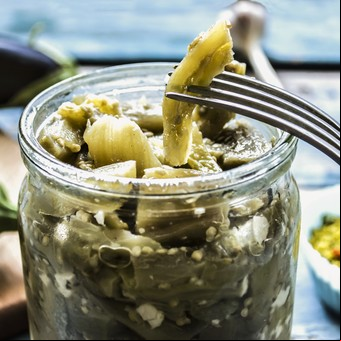 Escabeche rápido de berenjenas