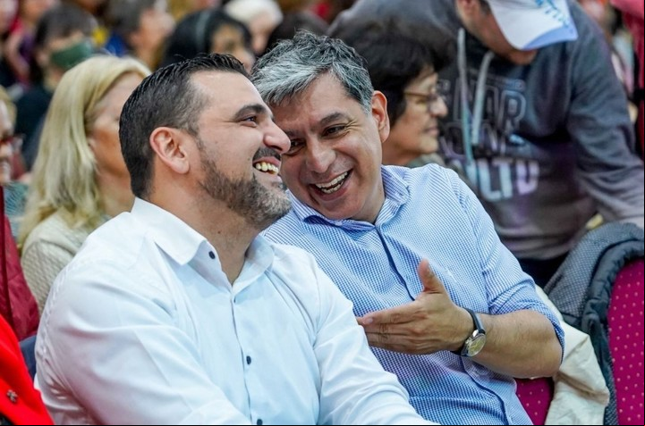 El senador Matías Rodríguez y Walter Vuoto, intendente de Ushuaia.