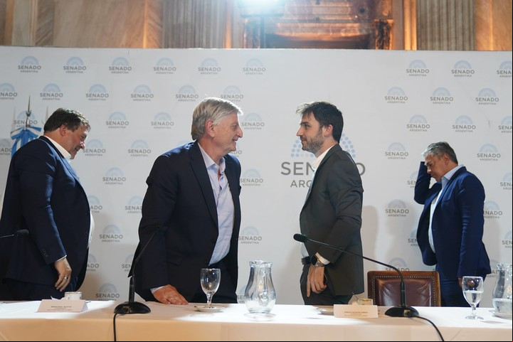 Senado de la Nación.
Conferencia prensa los gobernadores patagónicos. Foto Juano Tesone.