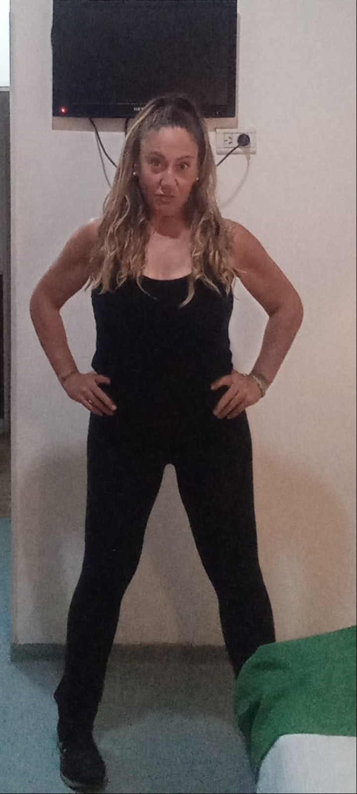 Hoy, Paola sigue entrenando y logró bajar 110 kilos. Foto gentileza.