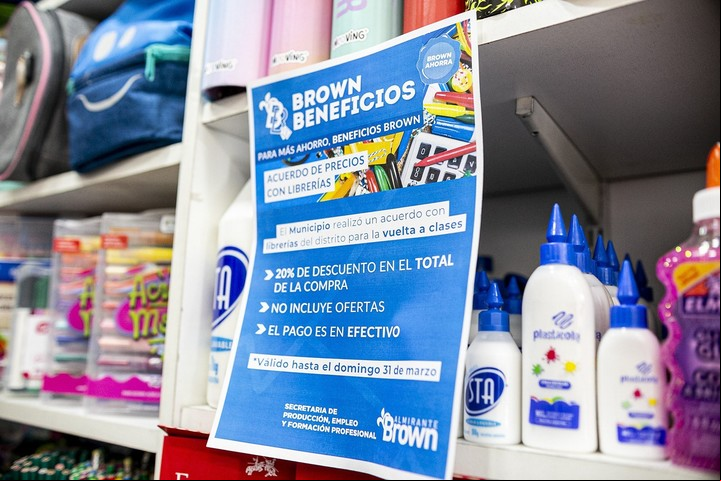 Acuerdo de precios en útiles escolares en Almirante Brown.
