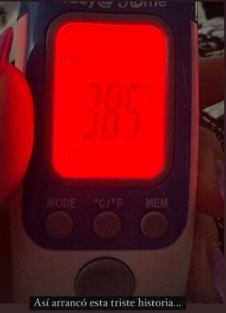Gianinna Maradona reveló que se contagió de dengue. Instagram