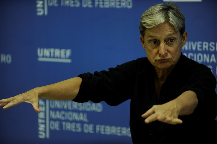 Judith Butler en Untref, Buenos Aires.
Foto: Ariel Grinberg