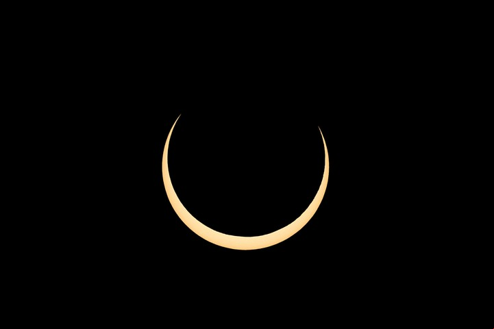 El eclipse solar anterior fue en octubre 2023. Foto: REUTERS