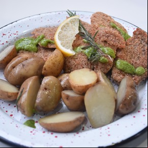 Milanesa de cordero